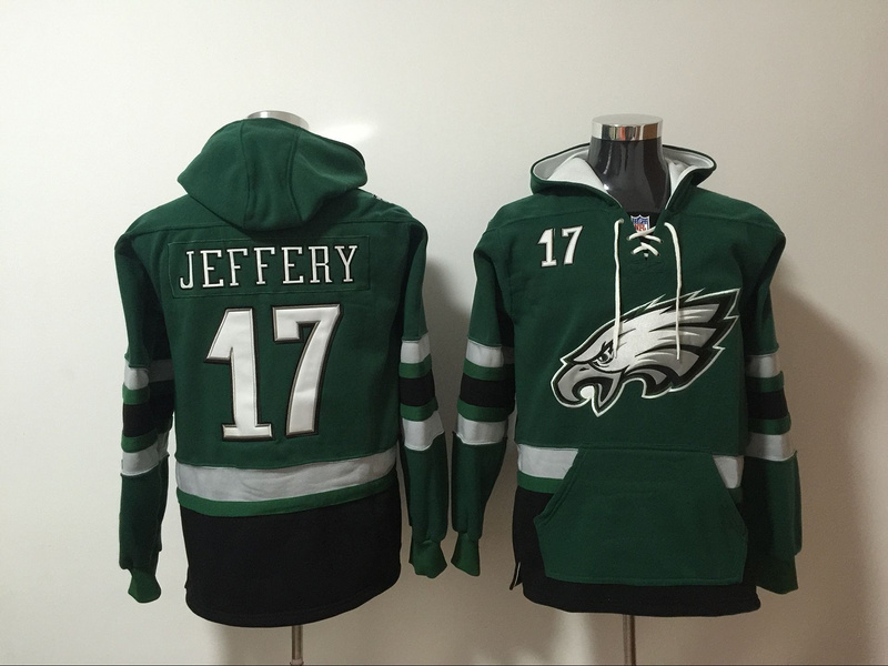 Men NFL Nike Philadelphia Eagles #17 Jeffery green Sweatshirts->nfl sweatshirts->Sports Accessory